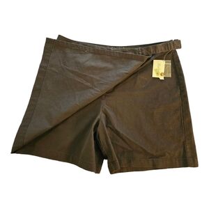 Westbound Faux Wrap Skort Black Size 16 NWT